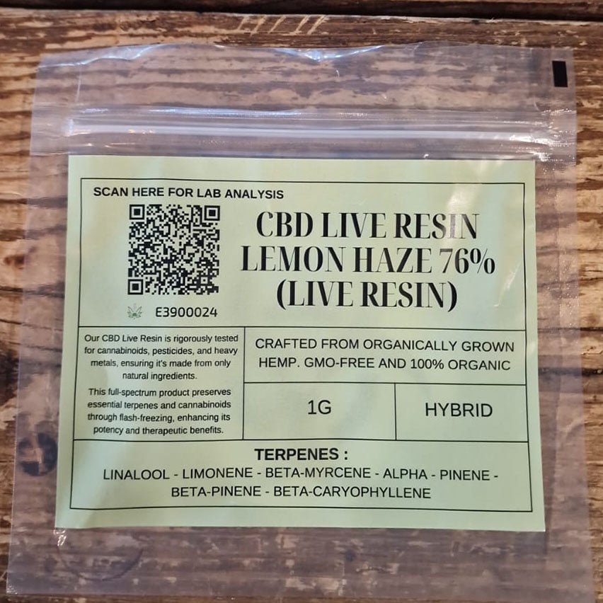 CBD Live Resin Lemon Haze 76% - Image 2