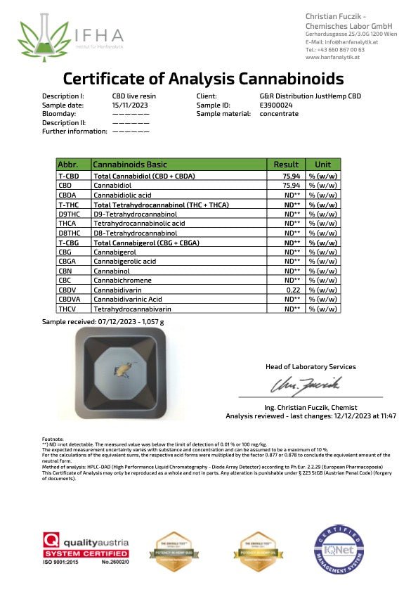 CBD Live Resin Lemon Haze 76% - Image 4