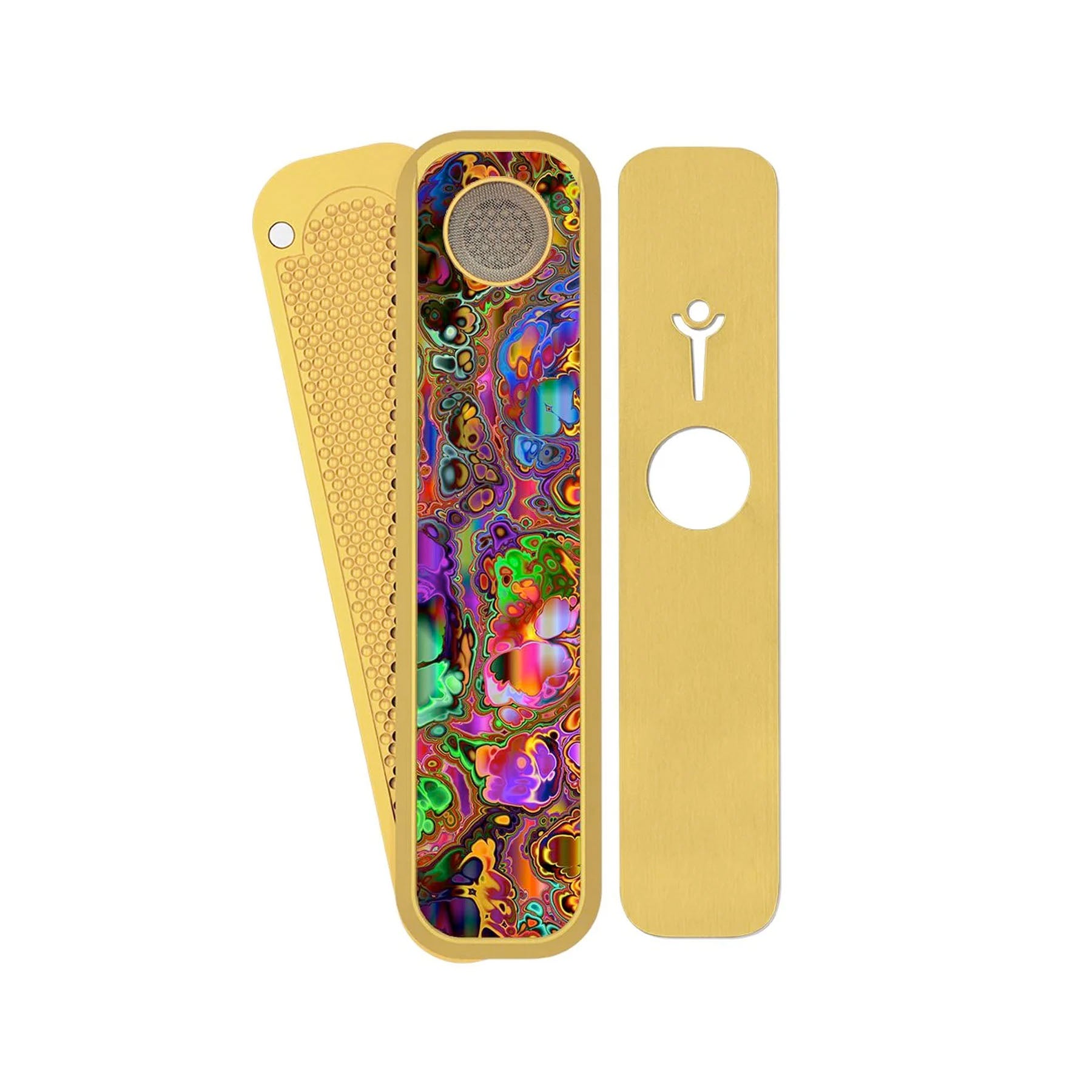 Genius Pipe Psychedelic Gold Edition Portable Hand Pipe