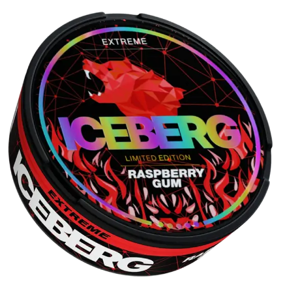 Iceberg Raspberry Gum Slim Extreme Nicotine Pouches