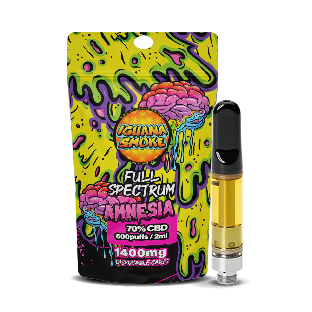 Iguana Smoke CBD Amnesia CBD Vape Cartridge 1400mg 2ml