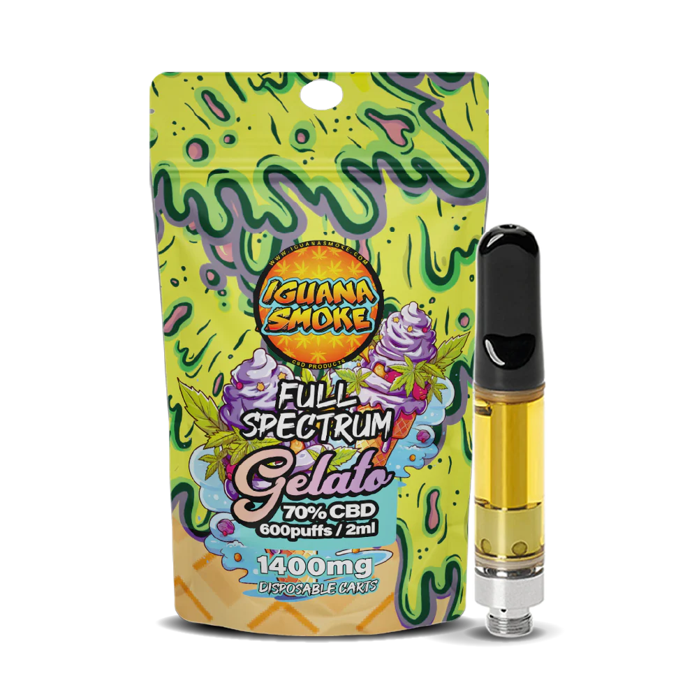 Iguana Smoke Gelato CBD Vape Cartridge 1400mg 2ml