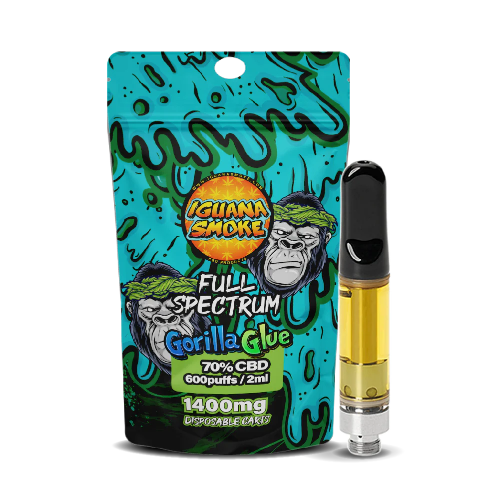 Iguana Smoke Gorilla Glue CBD Vape Cartridge 1400mg 2ml