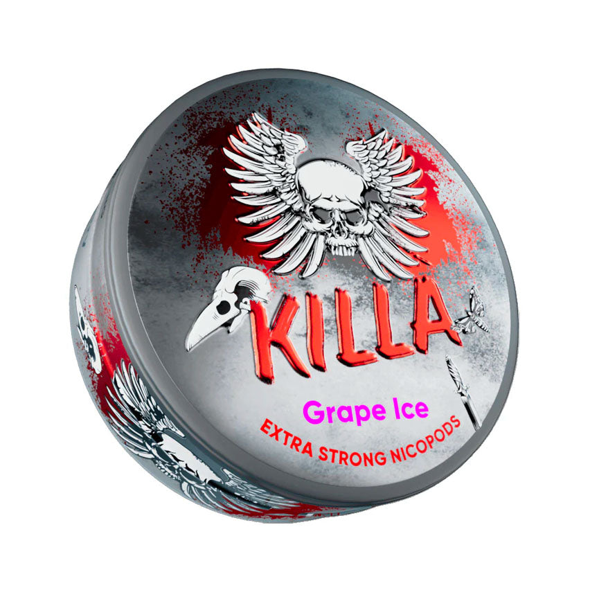 Killa Grape Ice Extra Strong Slim Nicotine Pouches