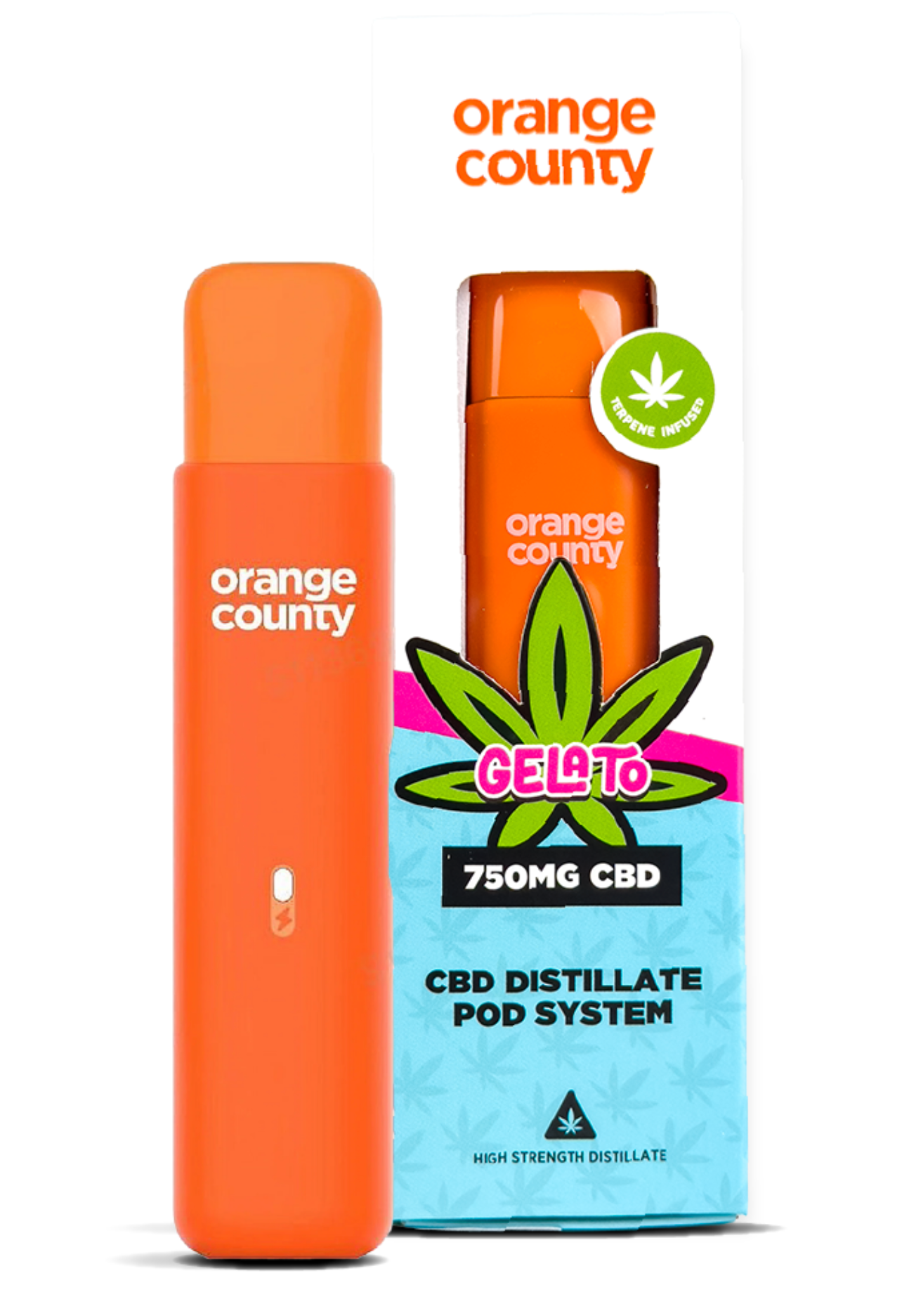 Orange County CBD Gelato Distillate Pod System 750mg (1ml)