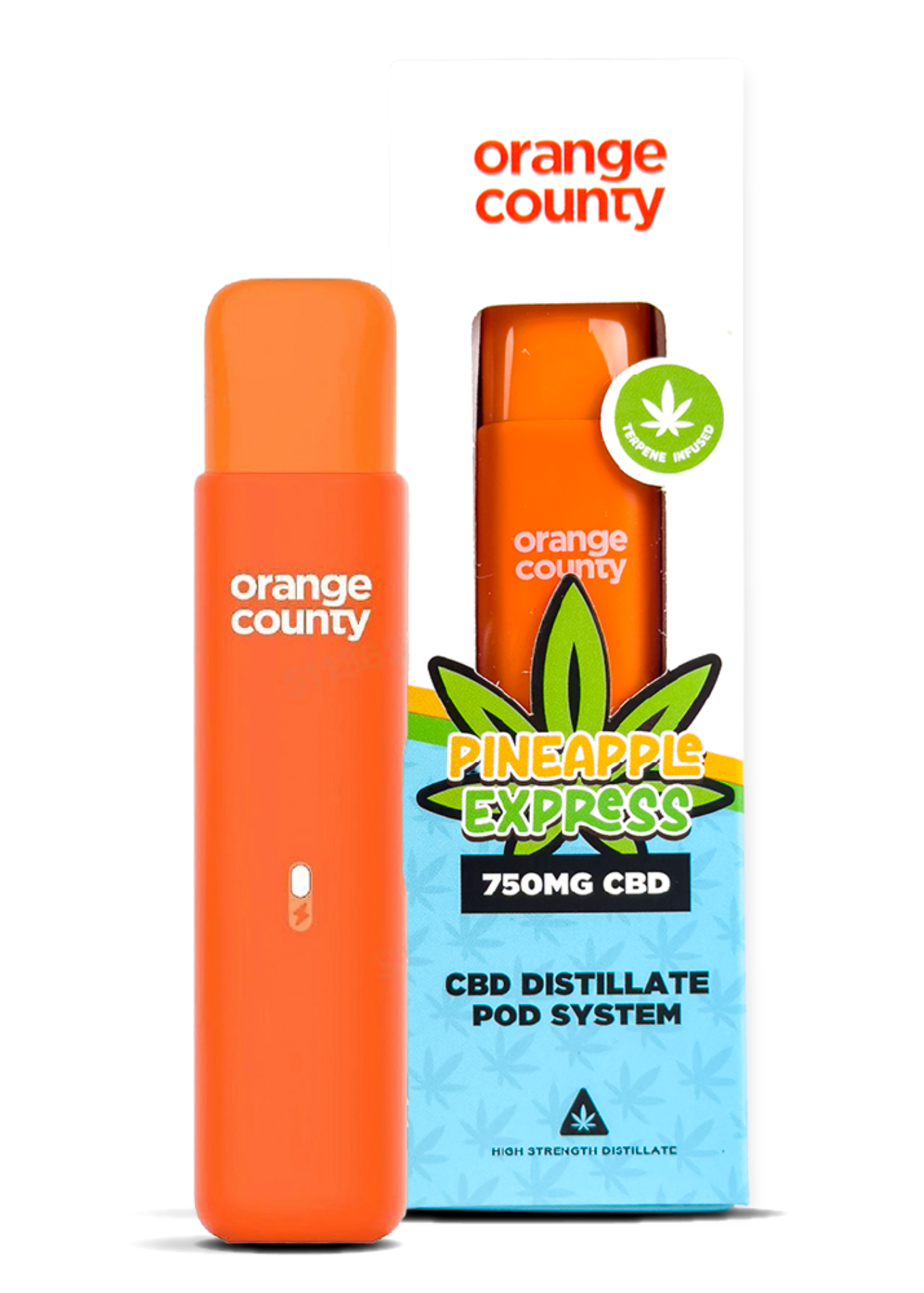 Orange County Pineapple Express CBD Distillate Pod System 750mg 1ml