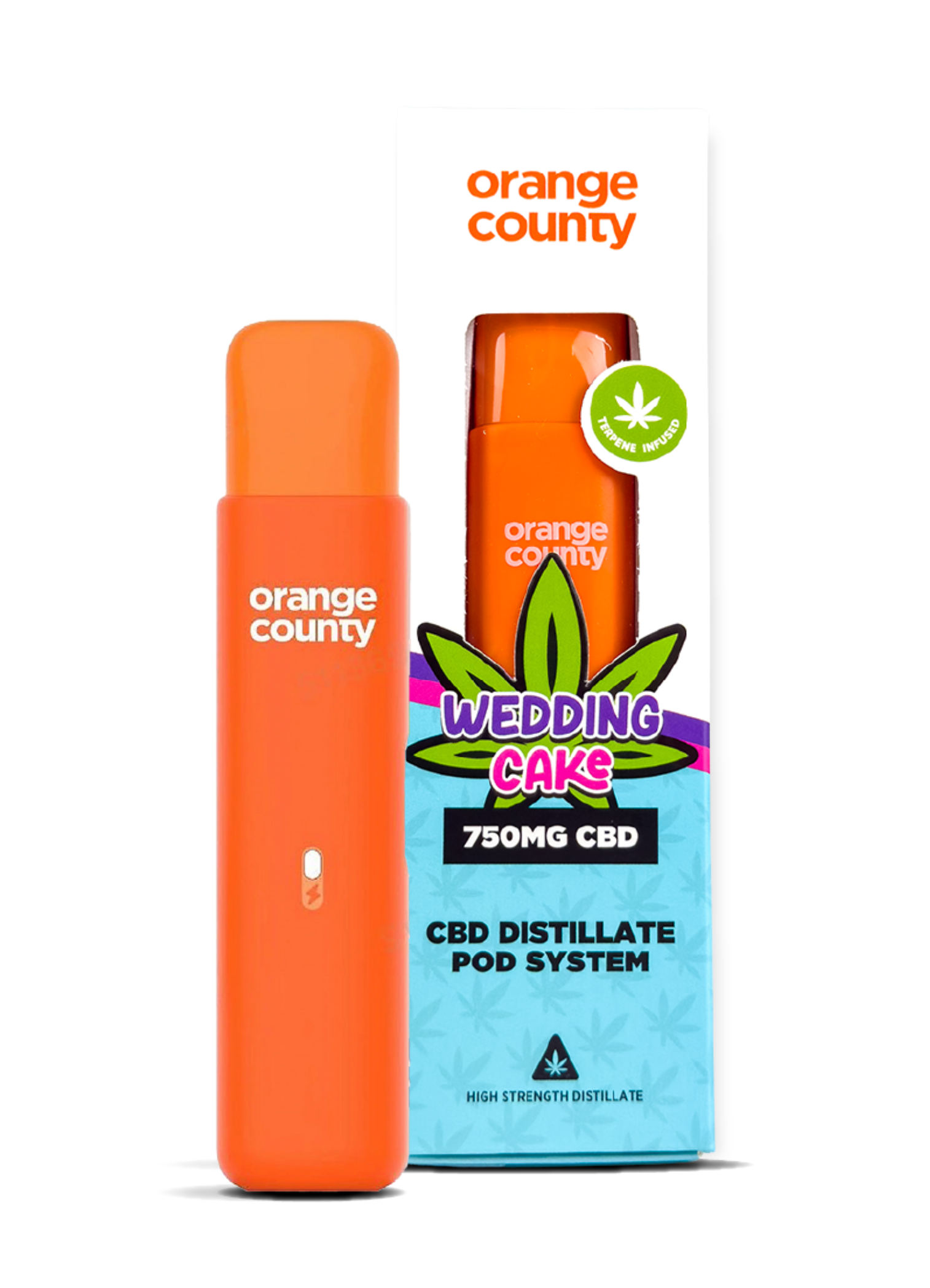 Orange County Wedding Cake CBD Distillate Pod System 750mg