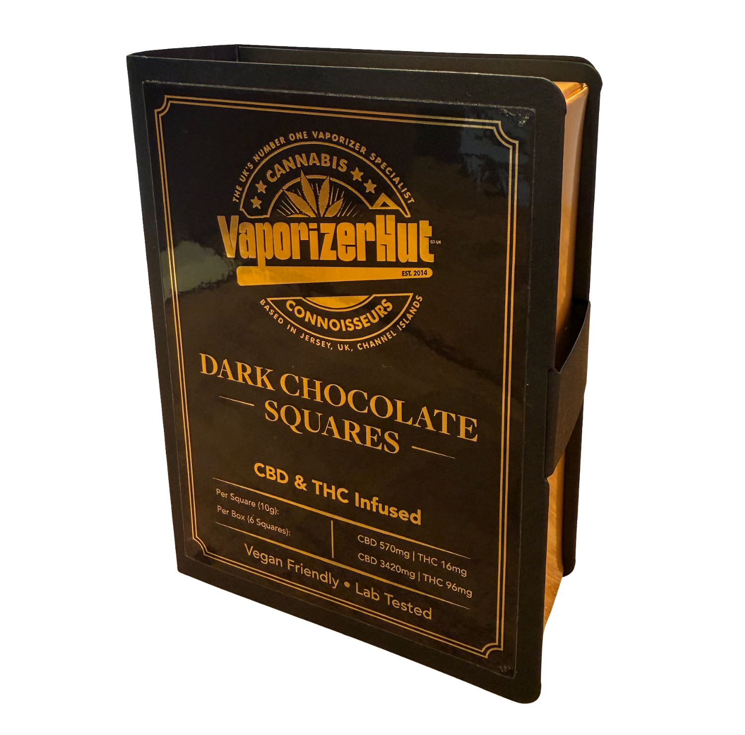 Dark Chocolate Squares 97.5mg THC / 3,442.6mg CBD 60g