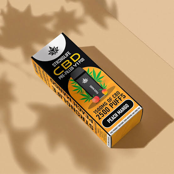 CBD mango vape cartridge UK – Iguana Smoke 1400mg 2ml 510-thread full-spectrum cart