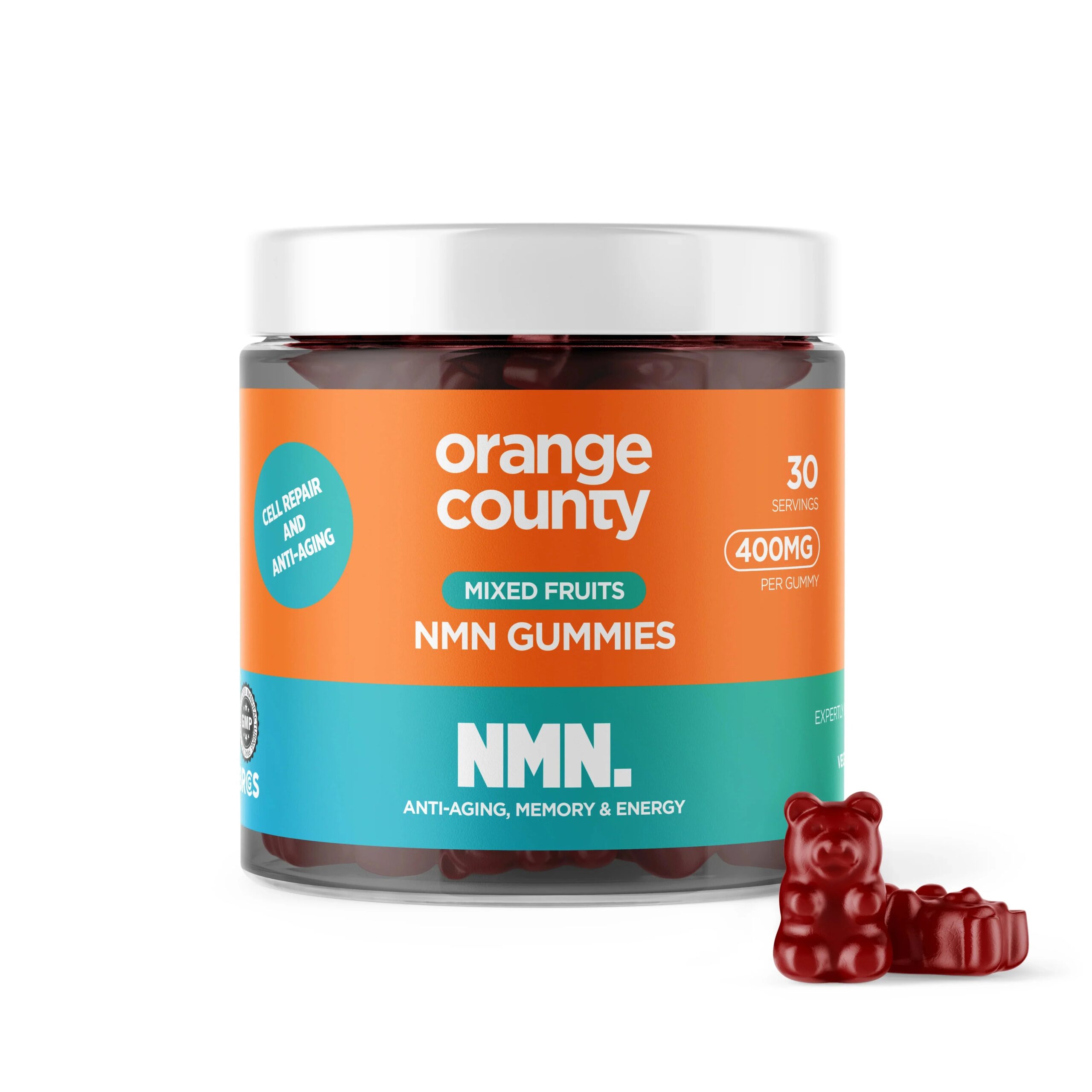 Orange County NMN Cell Repair Anti-Aging Mixed Fruit Gummies