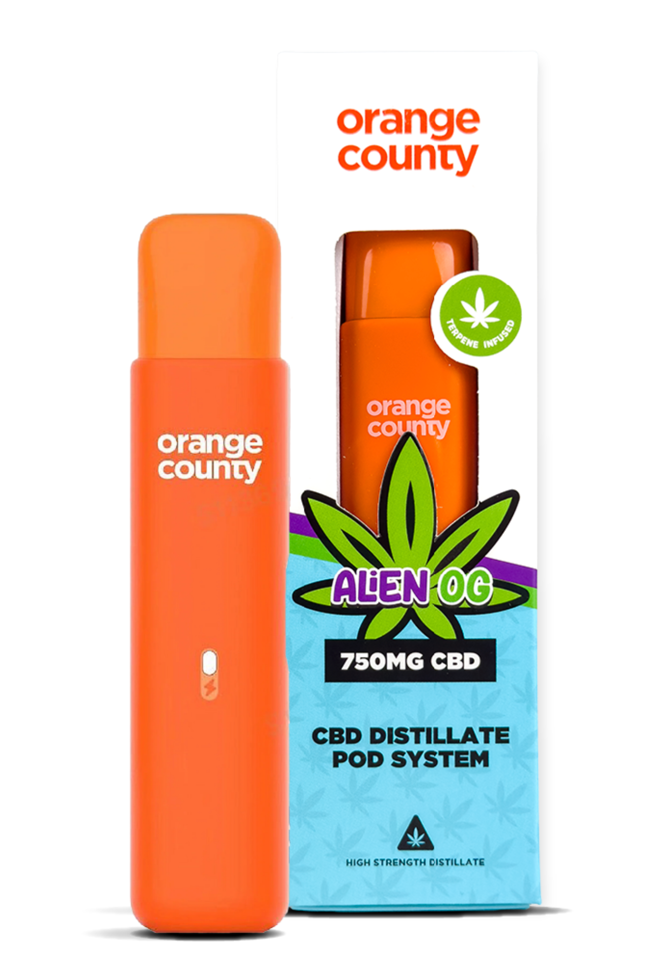 Orange County Blueberry Muffin CBD Distillate Pod System 750mg