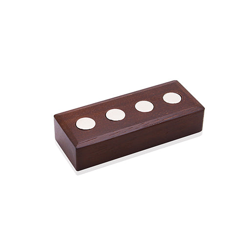 Rectangular Wooden Magnetic Stand for DynaVap Vaporizers